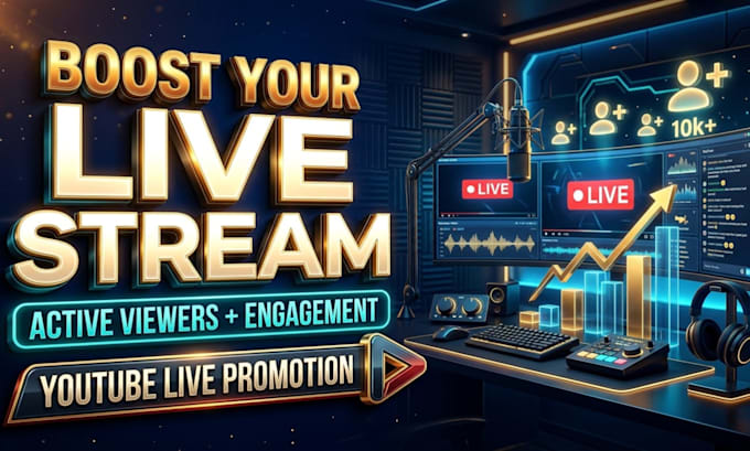 do organic youtube live stream promotion, live stream video promotion