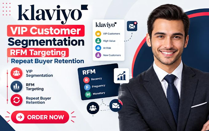 setup klaviyo VIP  customer segmentation rfm targeting repeat buyer retention