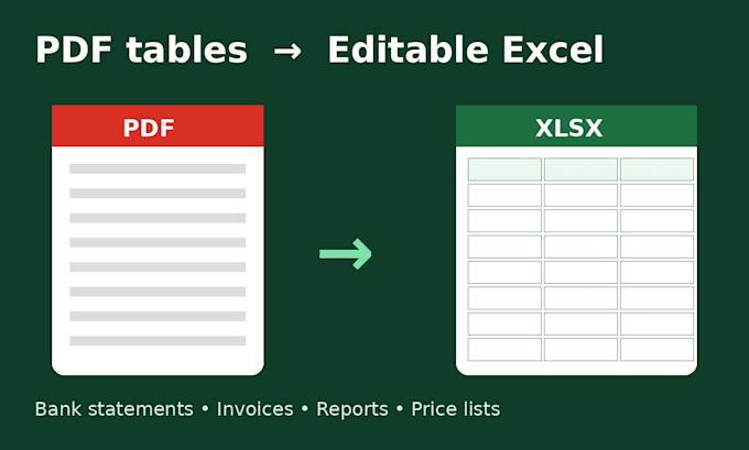 clean excel data, convert pdf to excel and fix messy spreadsheets