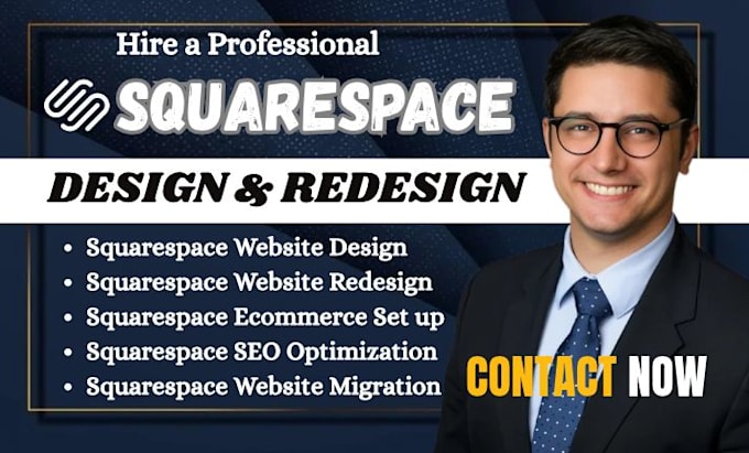 build squarespace website design, squarespace redesign, square website design