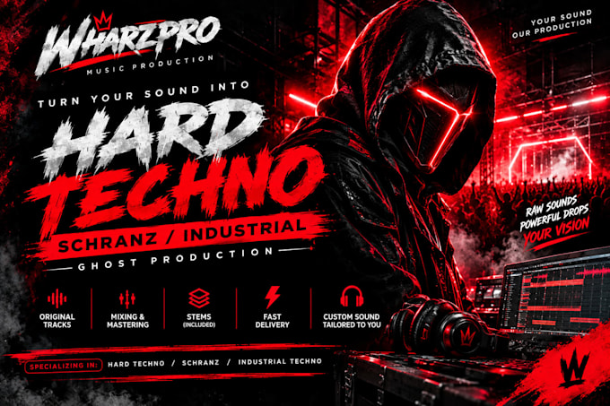 ghost produce a hard techno schranz industrial techno track