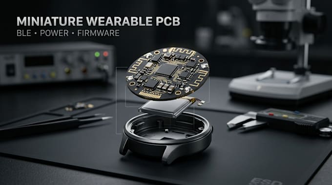design small form factor wearable pcb with ble power management and firmware