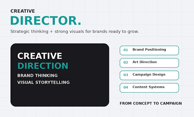 be your creative director for visual strategy, content, design and brand