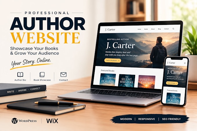 design author website, book author website, ebook website and book website