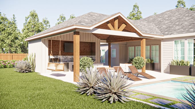 do 3d rendering for outdoor spaces