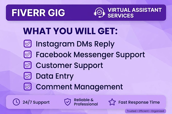 be your instagram dm manager and virtual assistant for customer support