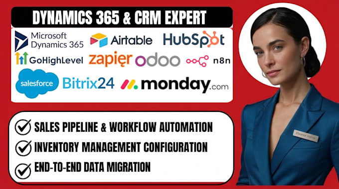 setup dynamic 365 airtable odoo crm sales pipeline inventory and data migration
