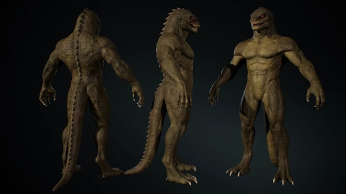 optimized poly model,unity fantasy creatures,4k pbr,game ready zombie, ps1 model