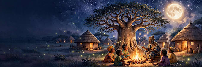 write original african folktales horror and short stories