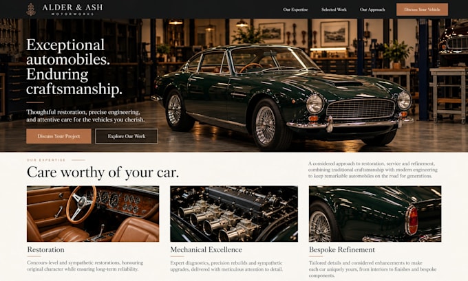 design and develop an elegant website for your business