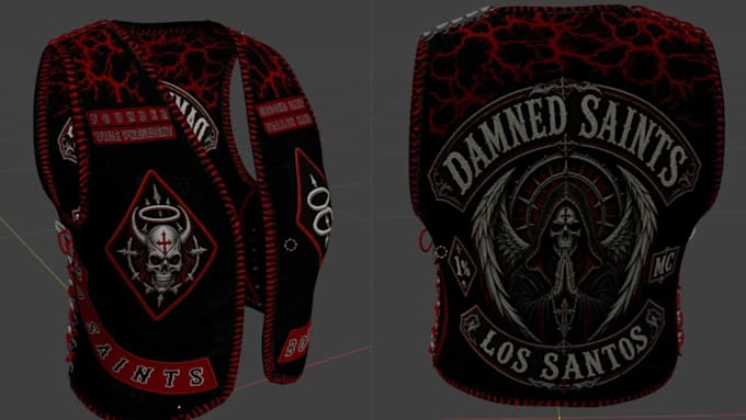 create mc kuttes kuttess fivem vest flag mc bike patch kuttes