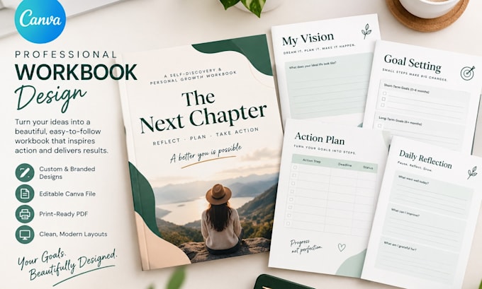 design a professional canva workbook