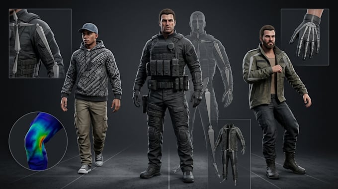 fivem ped rigging, character rigging and clothing rigging for gta 5 servers
