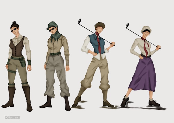 draw a fantasy characters from your brief