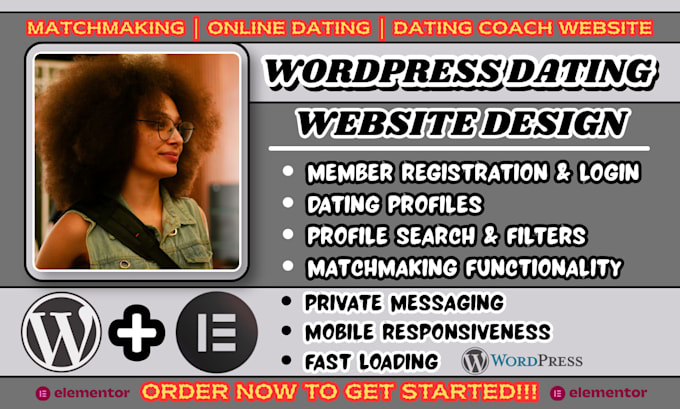 design a professional wordpress dating website and matchmaking platform