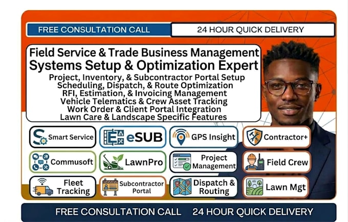 setup hvac smart service esub gps insight contractor commusoft lawnpro