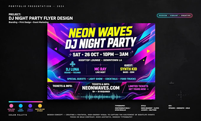 design a professional modern flyer and event flyer