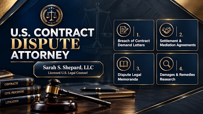prepare contract settlement agreements and mediation documents