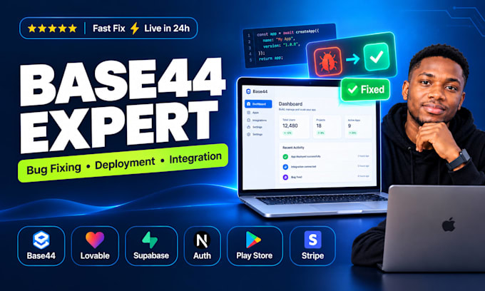 base44 expert base44 bug fixing base44 deployment base44 integration lovable ai