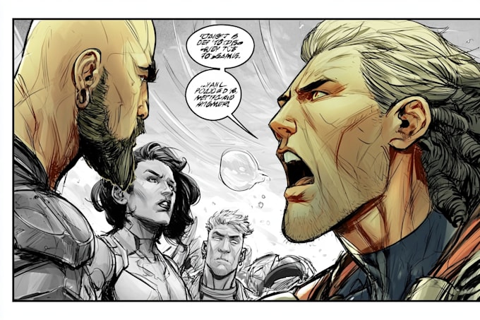 draw original comic book illustrations for print and digital