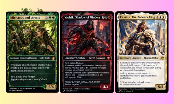 create custom mtg magic the gathering, commander and tcg cards