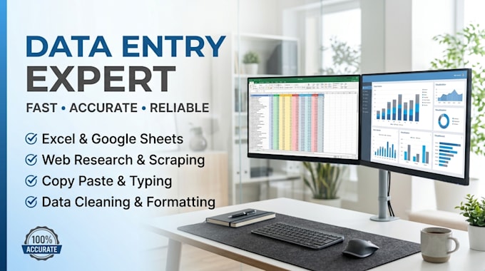 be you data entry assistant