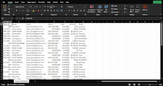 fix and reorganize messy spreadsheet data quickly