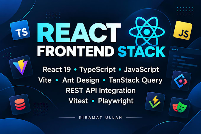 build responsive react js frontend and integrate your rest api