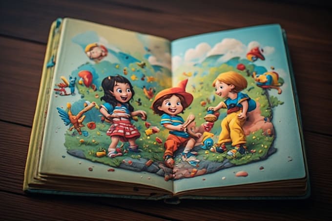 children book illustrations and children book cover
