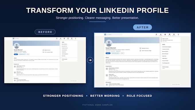 rewrite your resume and optimize your linkedin profile