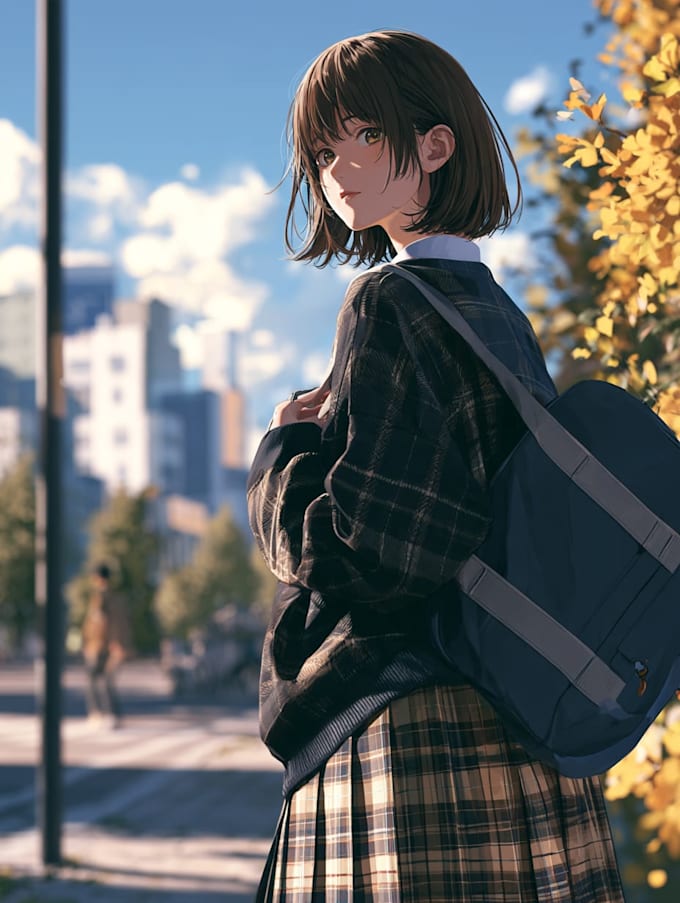 draw anime character illustration