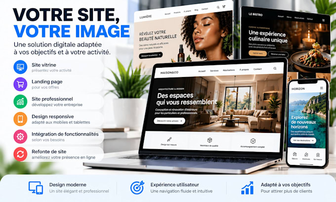 site internet professionnel et moderne pour votre entreprise