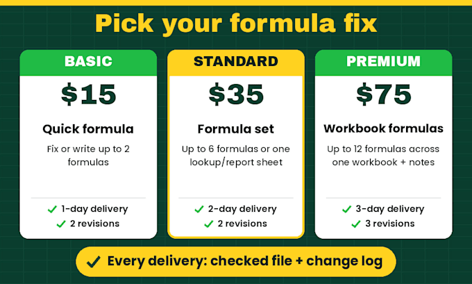 fix excel formulas, vlookup, xlookup and google sheets formula errors