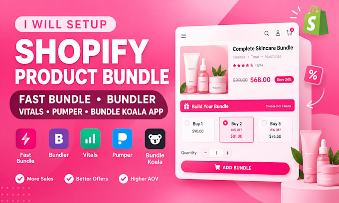 setup shopify product bundle fast bundle bundler vitals pumper bundle koala app
