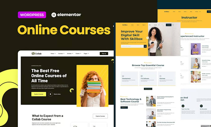 build an lms online course website for easier student enrollment