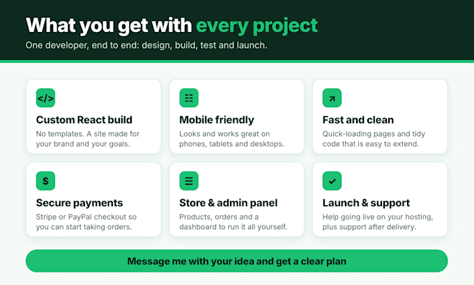 build a custom react website