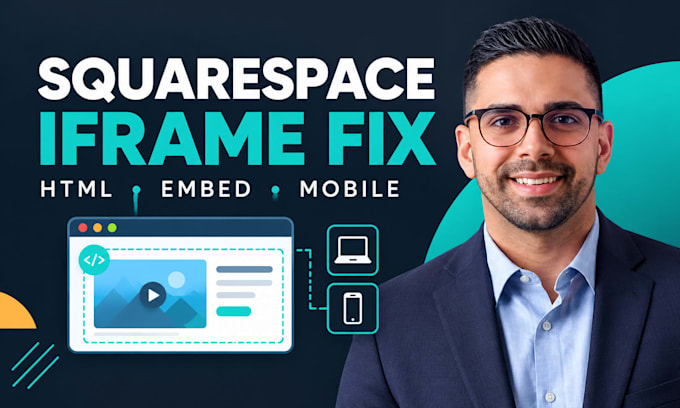 squarespace iframe fix, HTML embed, responsive widget, custom code, embed errors