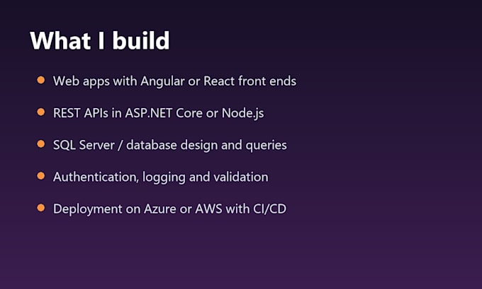 build your full stack web app with net node angular or react