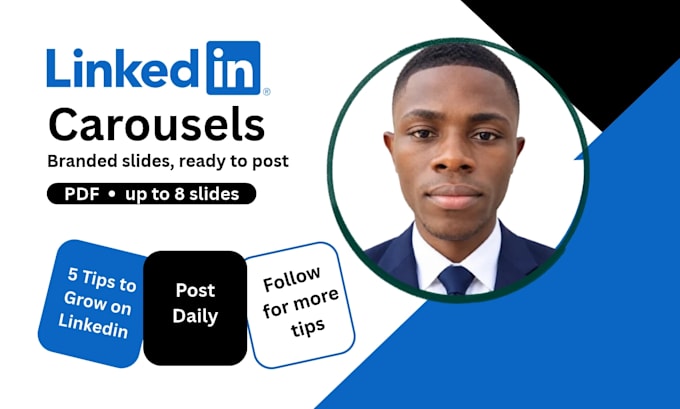 design professional linkedin carousel posts for your brand