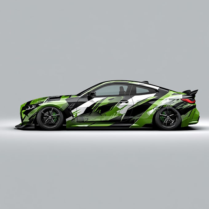 create a stunning custom car wrap and professional vehicle graphics