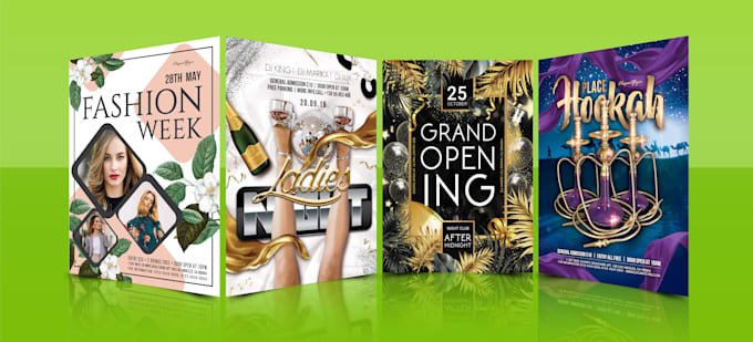 design any event flyer in 10 hours