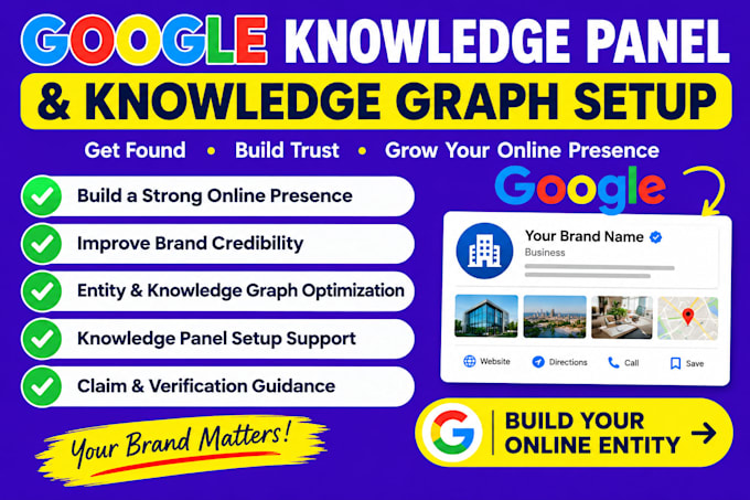 create and optimize google knowledge panel, knowledge graph and entity SEO