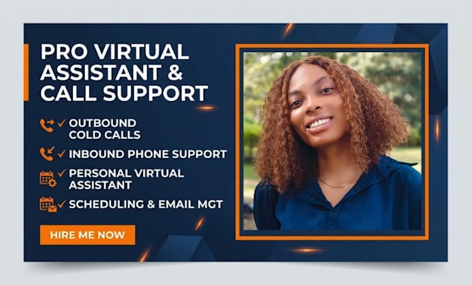 do cold call, inbound phone call and personal virtual assistant