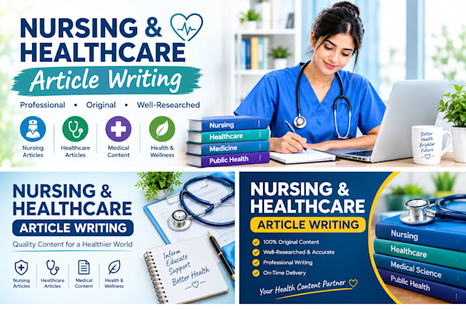 write professional nursing and healthcare articles