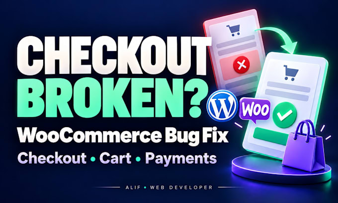 fix woocommerce checkout, cart, payment errors and bugs