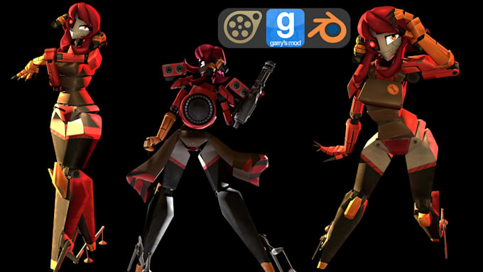 port and create custom sfm model, l4d2 model, gmod model, vrc avatar, vrm, mmd