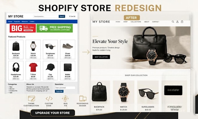 do shopify theme customization, custom coding, bug fix and store redesign