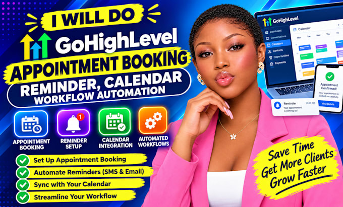 do gohighlevel appointment booking, reminder, calendar workflow automation