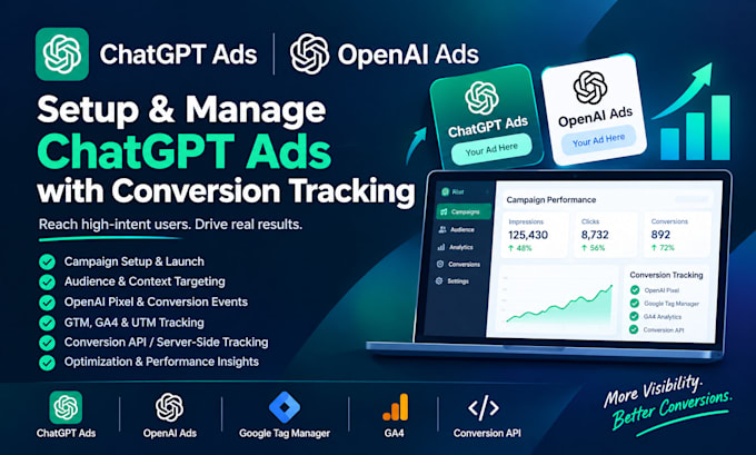 setup and manage chatgpt ads and openai ads with conversion tracking