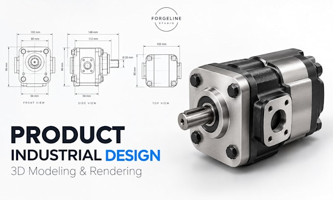 do 3d product modeling and realistic 3d rendering for 3d printing design